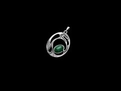 Wisiorek z Malachitem W023
